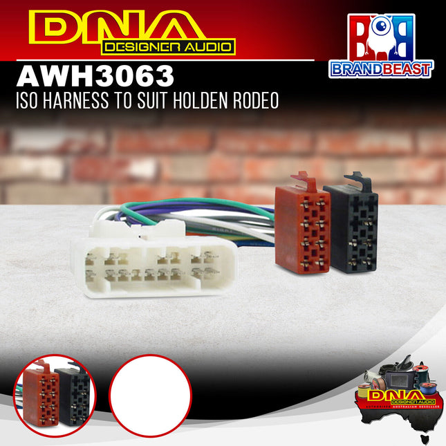 DNA AWH3063 ISO Harness to Suit Holden Colorado, Rodeo, Isuzu D-Max, Mu-X