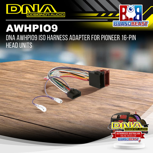 DNA AWHPIO9 ISO Harness Adapter for Pioneer 16-Pin Head Units