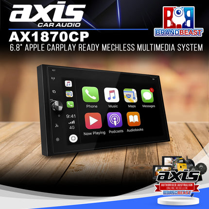 Axis AX1870CP 6.8" Apple CarPlay Ready Mechless Multimedia System