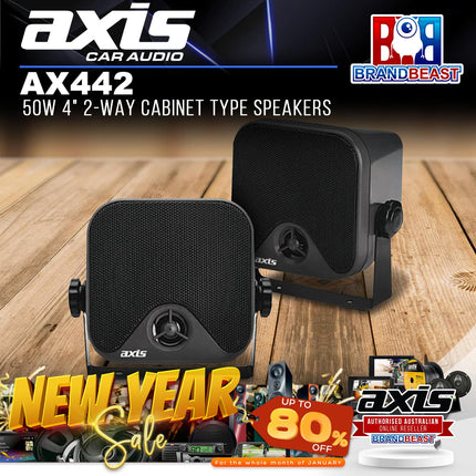 Axis AX442 50W 4" 2-Way Cabinet Type Speakers