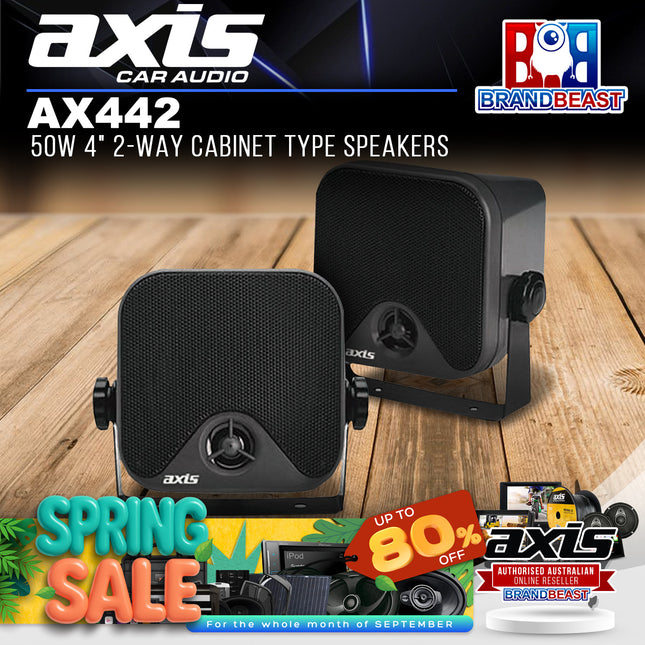 Axis AX442 50W 4" 2-Way Cabinet Type Speakers