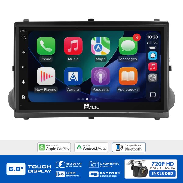 Aerpro AX7320K 6.8" Multimedia Head Unit Upgrade Kit Hyundai iLoad iMax
