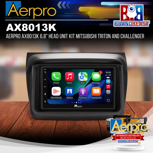 Aerpro AX8013K 6.8" Head Unit Kit Mitsubishi Triton and Challenger