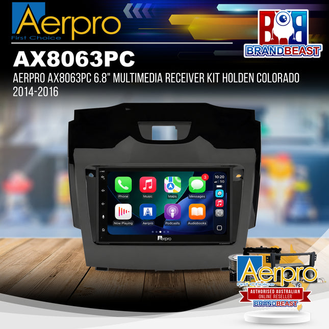 Aerpro AX8063PC 6.8" Multimedia Receiver Kit Holden Colorado 2014-2016
