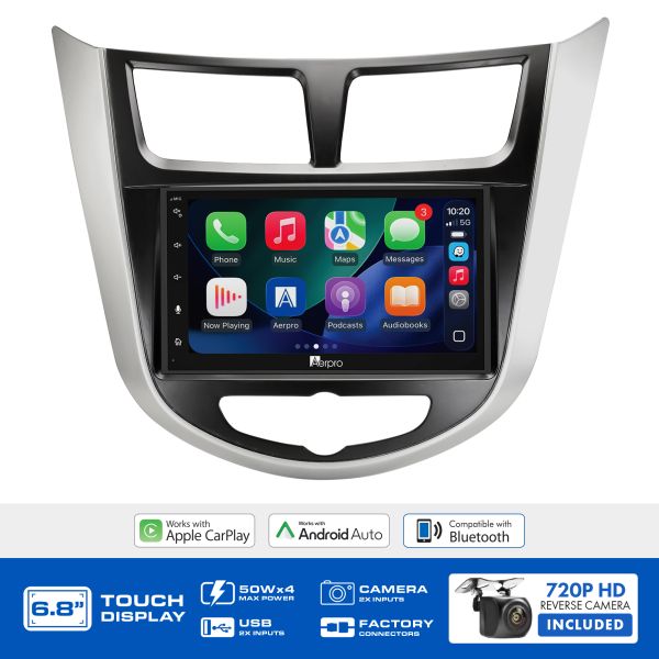 Aerpro AX8074KV 6.8" Multimedia Head Unit Upgrade Kit Hyundai Accent