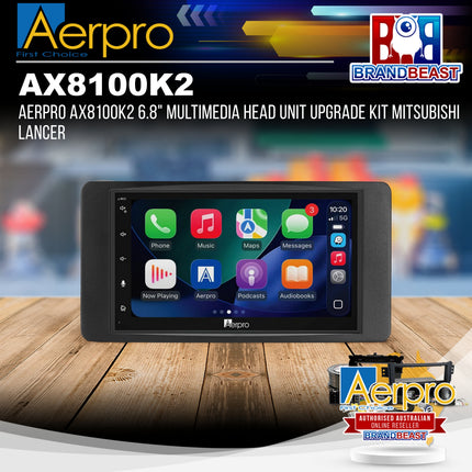 Aerpro AX8100K2 6.8" Multimedia Head Unit Upgrade Kit Mitsubishi Lancer