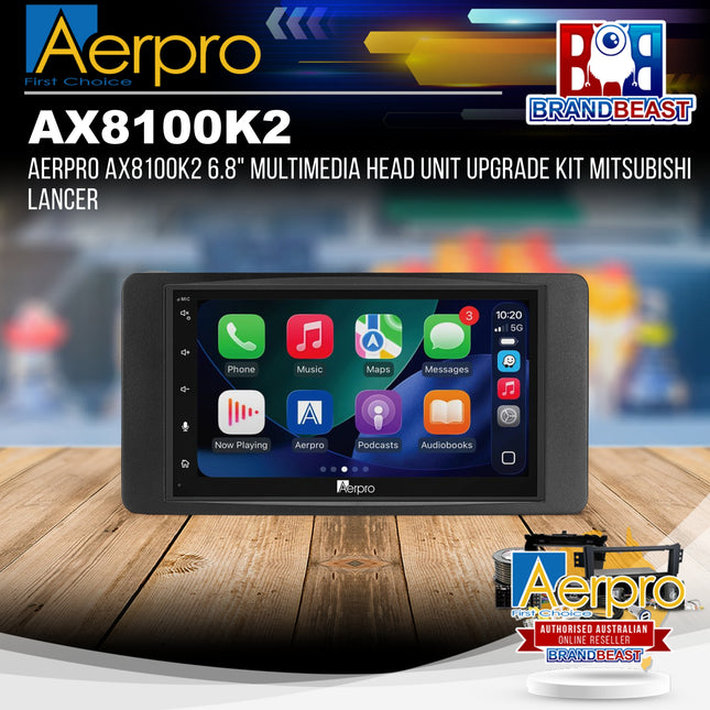 Aerpro AX8100K2 6.8" Multimedia Head Unit Upgrade Kit Mitsubishi Lancer