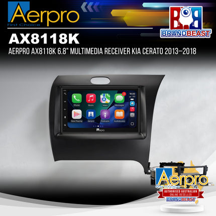 Aerpro AX8118K 6.8" Multimedia Receiver Kia Cerato 2013–2018