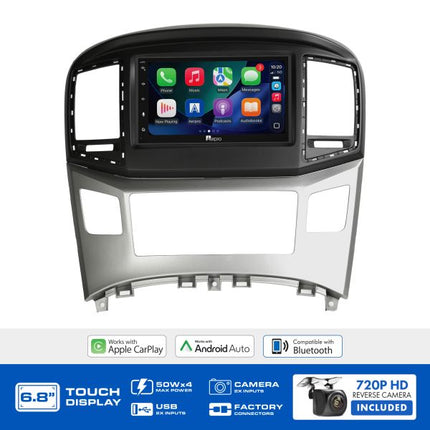 Aerpro AX8247K 6.8" Head Unit Kit Hyundai iLoad iMax Black and Silver