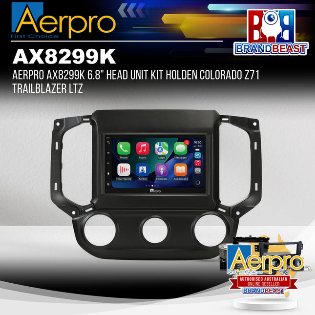 Aerpro AX8299K 6.8" Head Unit Kit Holden Colorado Z71 Trailblazer LTZ