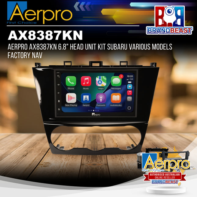 Aerpro AX8387KN 6.8" Head Unit Kit Subaru Various Models Factory Nav