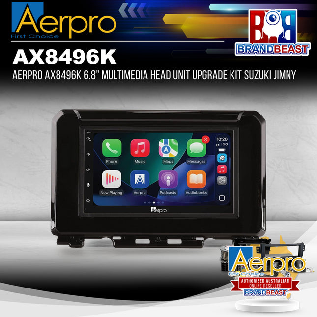 Aerpro AX8496K 6.8" Multimedia Head Unit Upgrade Kit Suzuki Jimny