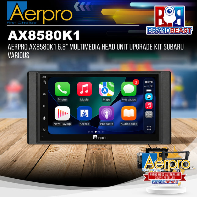 Aerpro AX8580K1 6.8" Multimedia Head Unit Upgrade Kit Subaru Various