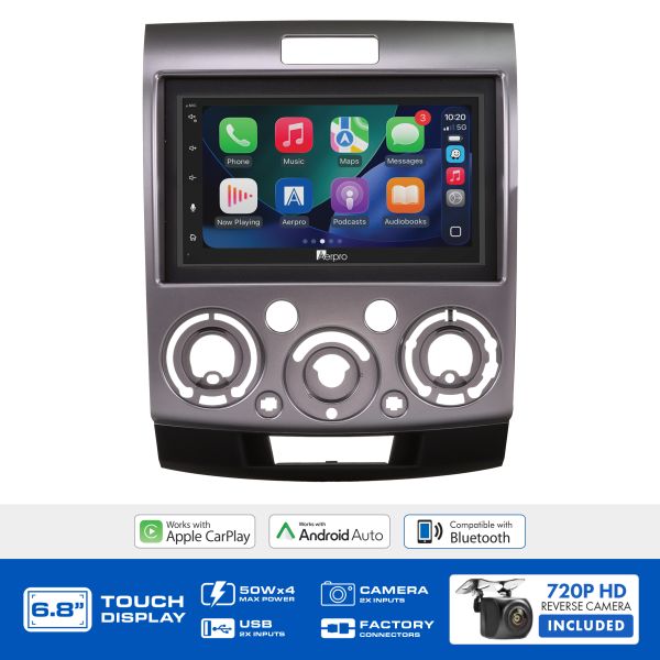 Aerpro AX9072K 6.8" Head Unit Kit Ford Ranger and Mazda BT-50