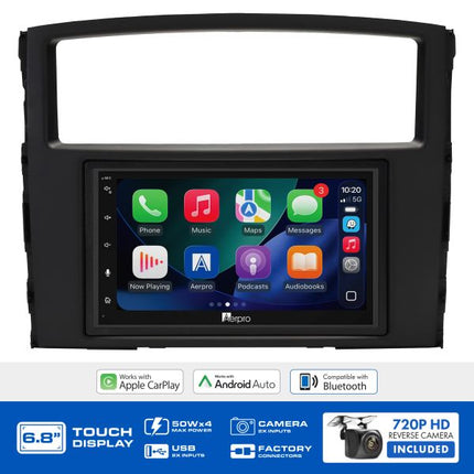 Aerpro AX9100K2 6.8" Multimedia Head Unit Upgrade Kit Mitsubishi Pajero