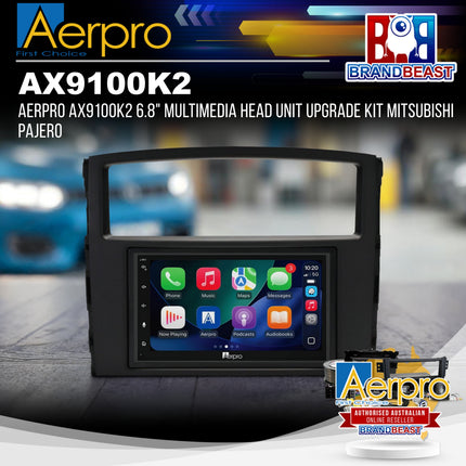 Aerpro AX9100K2 6.8" Multimedia Head Unit Upgrade Kit Mitsubishi Pajero