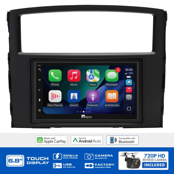 Aerpro AX9100K6 6.8" Multimedia Head Unit Upgrade Kit Mitsubishi Pajero