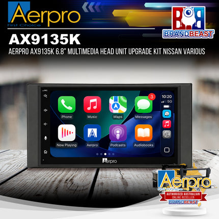 Aerpro AX9135K 6.8" Multimedia Head Unit Upgrade Kit Nissan Various