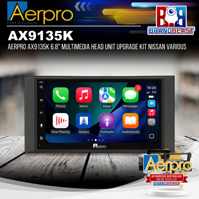 Aerpro AX9135K 6.8" Multimedia Head Unit Upgrade Kit Nissan Various
