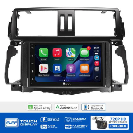 Aerpro AX9166K 6.8" Head Unit Kit Toyota Landcruiser Prado 150 Series