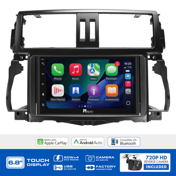 Aerpro AX9166K 6.8" Head Unit Kit Toyota Landcruiser Prado 150 Series