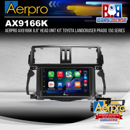 Aerpro AX9166K 6.8" Head Unit Kit Toyota Landcruiser Prado 150 Series