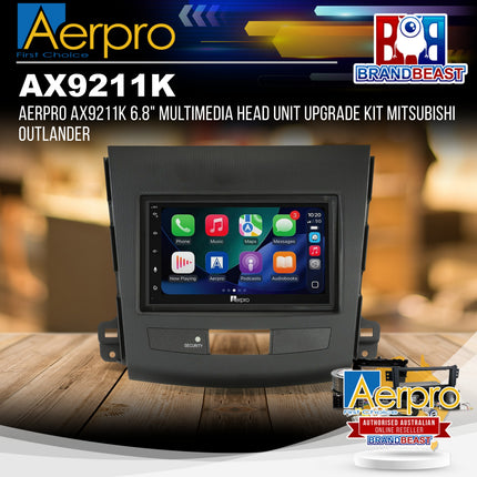 Aerpro AX9211K 6.8" Multimedia Head Unit Upgrade Kit Mitsubishi Outlander