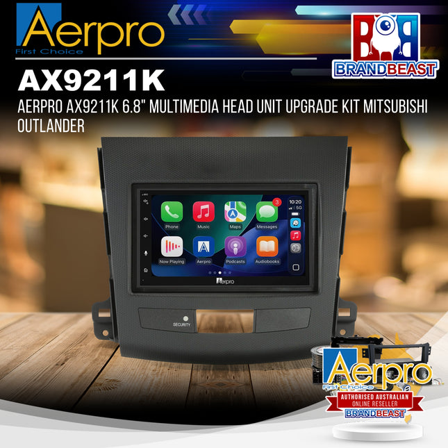 Aerpro AX9211K 6.8" Multimedia Head Unit Upgrade Kit Mitsubishi Outlander