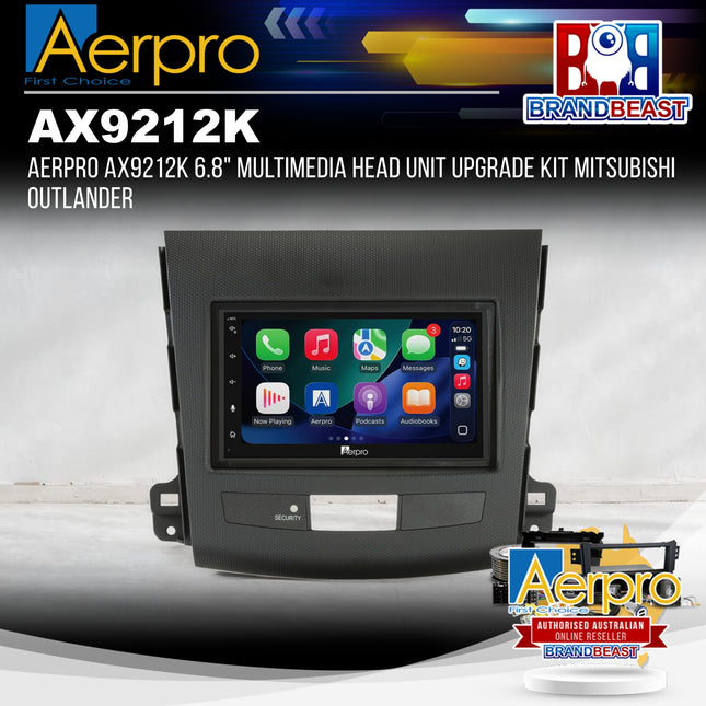 Aerpro AX9212K 6.8" Multimedia Head Unit Upgrade Kit Mitsubishi Outlander