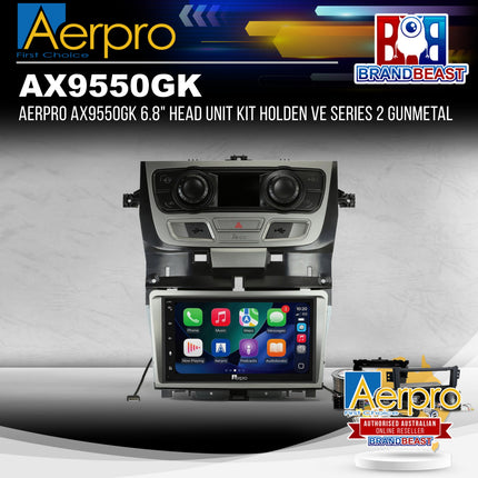 Aerpro AX9550GK 6.8" Head Unit Kit Holden VE Series 2 Gunmetal
