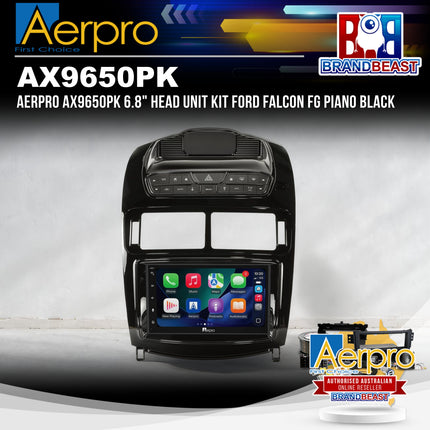 Aerpro AX9650PK 6.8" Head Unit Kit Ford Falcon FG Piano Black