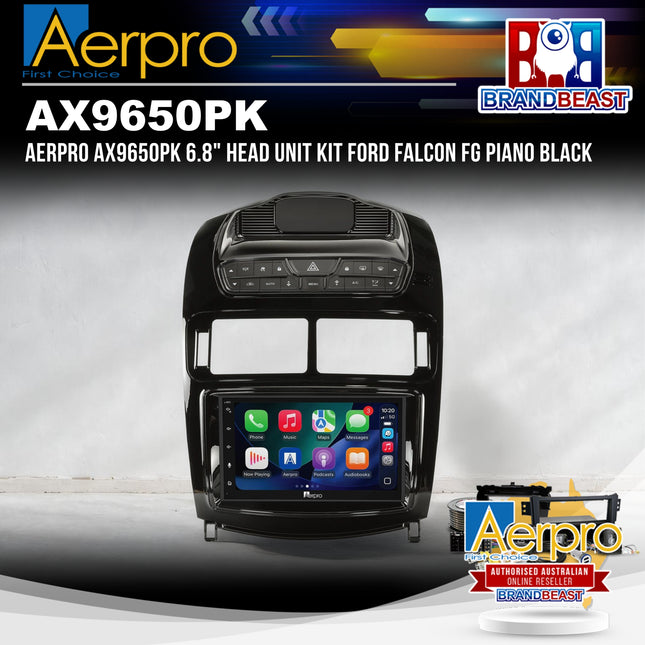 Aerpro AX9650PK 6.8" Head Unit Kit Ford Falcon FG Piano Black