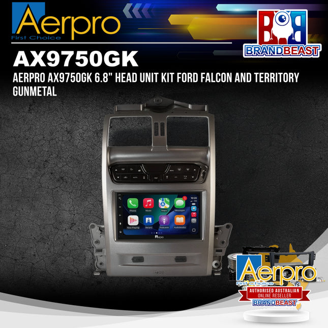 Aerpro AX9750GK 6.8" Head Unit Kit Ford Falcon and Territory Gunmetal