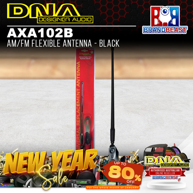 DNA AXA102B AM/FM Flexible Antenna Black