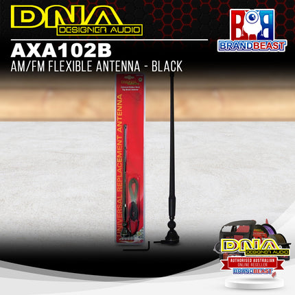 DNA AXA102B AM/FM Flexible Antenna Black