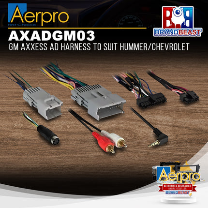 Aerpro AXADGM03 GM Axxess AD Harness to Suit Hummer/Chevrolet