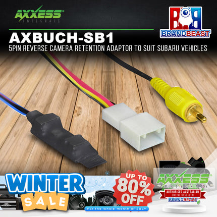 Axxess AXBUCH-SB1 5PIN Reverse Camera Retention Adaptor Suit Subaru Vehicles