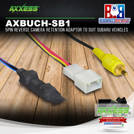 Axxess AXBUCH-SB1 5PIN Reverse Camera Retention Adaptor Suit Subaru Vehicles