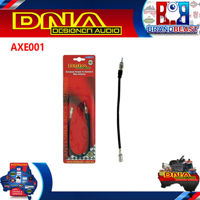 DNA AXE001 European Female Socket to Male Standard Antenna Lead