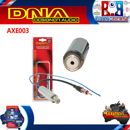 DNA AXE003 Amplified Female European Socket to Male Motorola Plug Antenna