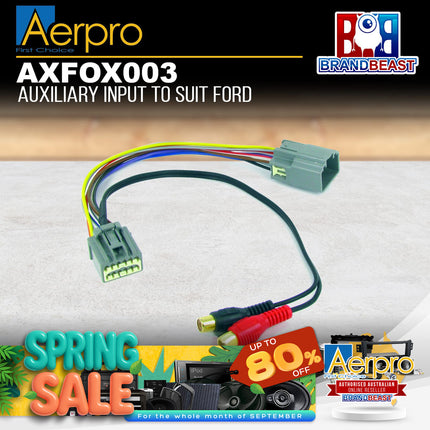 Aerpro AXFOX003 Auxiliary Input To Suit Ford