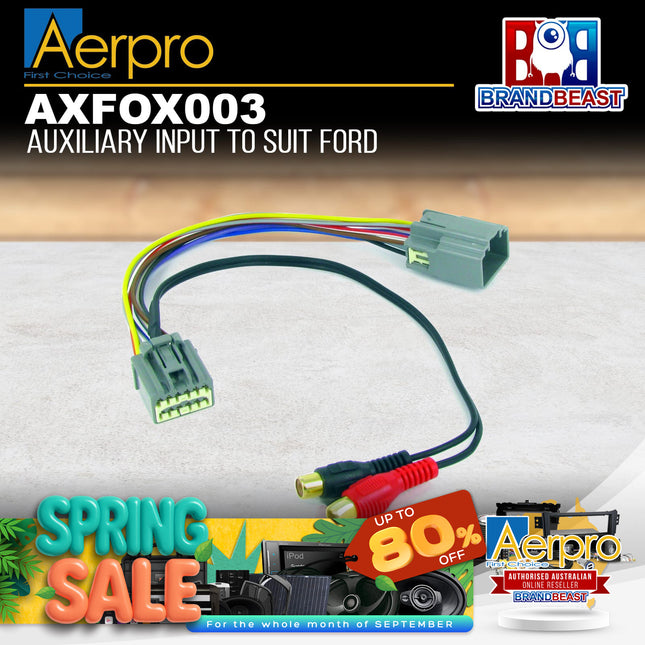 Aerpro AXFOX003 Auxiliary Input To Suit Ford