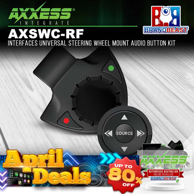 Axxess AXSWC-RF Interfaces Universal Steering Wheel Mount Audio Button Kit