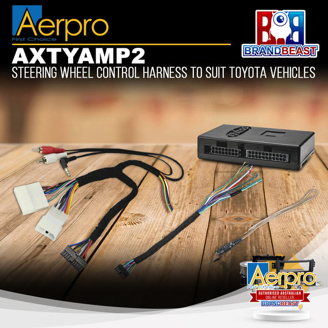 Aerpro AXTYAMP2 Steering Wheel Control Harness to Suit Toyota Vehicles