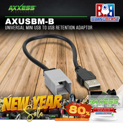 Axxess AXUSBM-B Universal Mini USB To USB Retention Adaptor