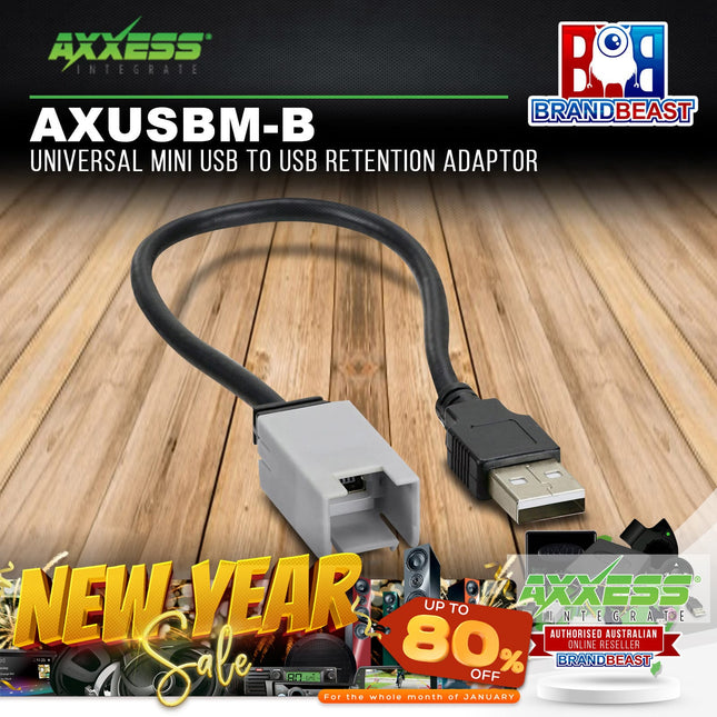 Axxess AXUSBM-B Universal Mini USB To USB Retention Adaptor