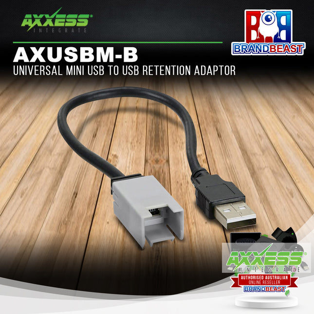 Axxess AXUSBM-B Universal Mini USB To USB Retention Adaptor