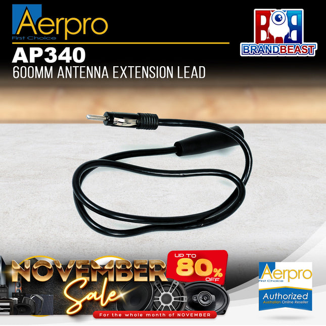Aerpro AP340 600mm Antenna Extension Lead Cable