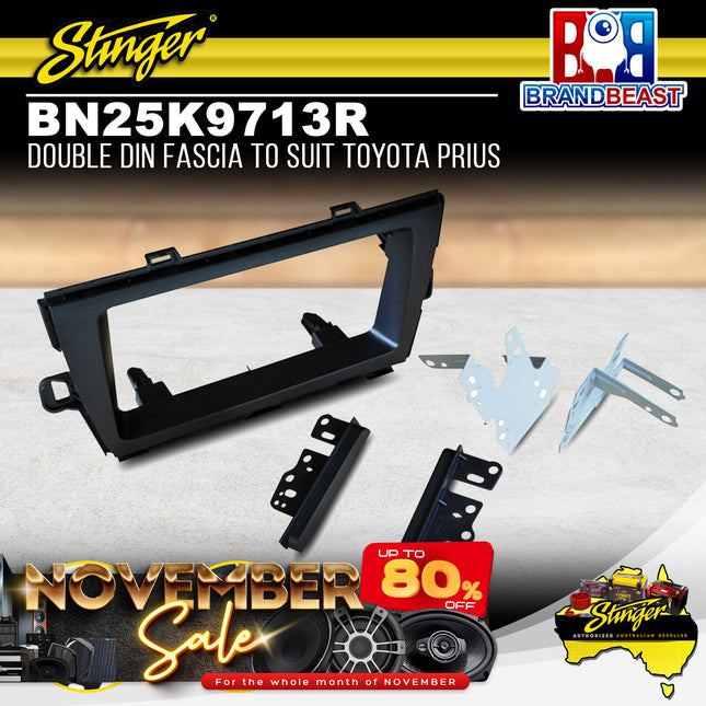 Stinger BN25K9713R Double DIN Radio Fascia Kit To Suit Toyota Prius 2010-2015