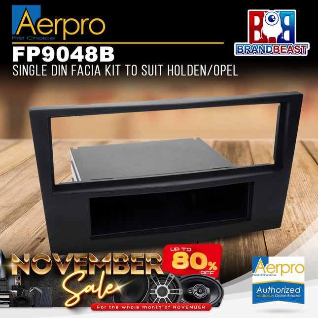Aerpro FP9048B Single DIN Facia Kit to Suit Holden/Opel